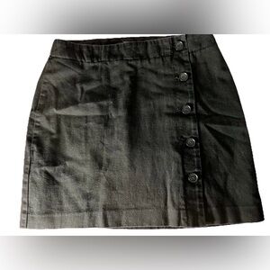 Tommy Hilfiger Black Cotton Skirt Waist 30 Hips 38 Length 16.5 Inches